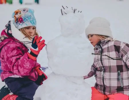 Schneemann, Kinder, Aktivtipps, draußen im Schnee // München mit Kind