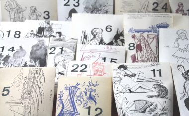 Upcycling Adventskalender aus Buchseiten naehmarie
