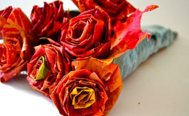 diy leaf rose artikel
