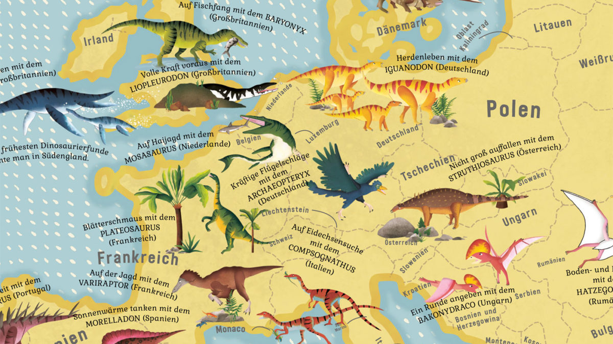 Kinderbuch-Tipp: Atlas der Dinosaurier von Lucy Letherland | Berlin mit Kind