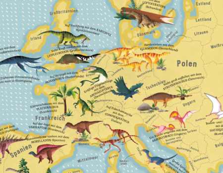 Kinderbuch-Tipp: Atlas der Dinosaurier von Lucy Letherland | Berlin mit Kind