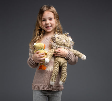 Gestrickter Löwe DIY-Kuscheltier | Berlin mit Kind