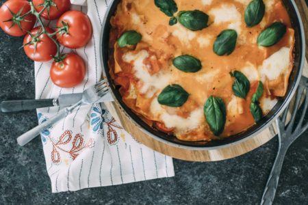 Lasange Anschnitt Essen machen Rezept | München mit Kind