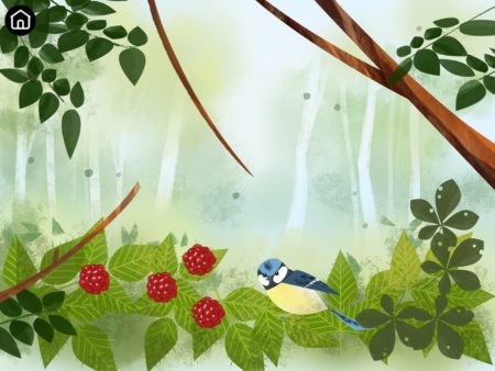 Kinderapp Bloom Vogel mit Beeren