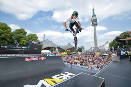 Actionsport BMX Olympiaturm Olympiapark | München mit Kind