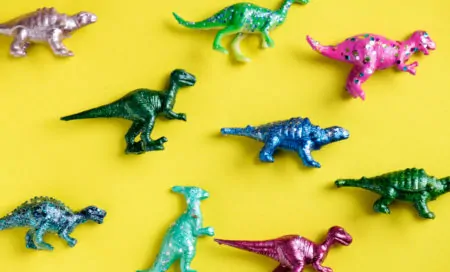 Dinosaurier Figuren Skelett // Muenchen mit Kind