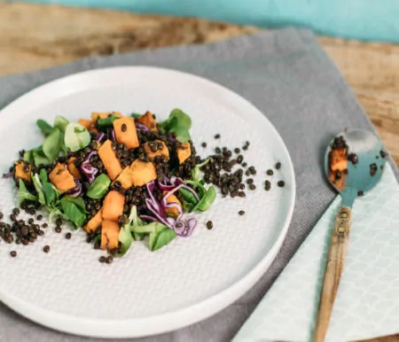 Linsen-Suesskartoffel-Salat // Muenchen mit Kind