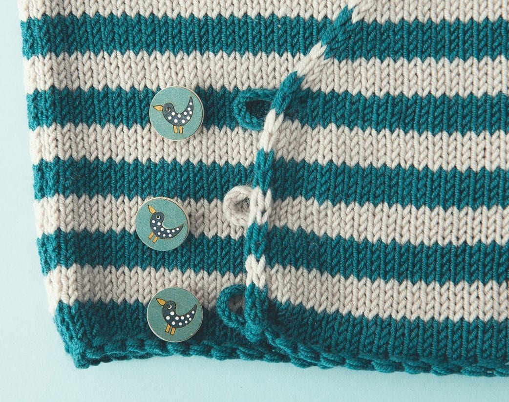 Wickeljacke für Babys stricken // HIMBEER