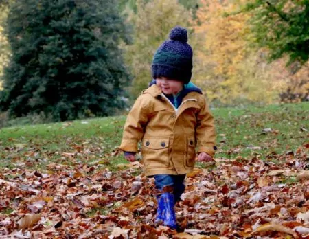 Blaetter Junge Herbst Wochenendtipps // Muenchen mit Kind