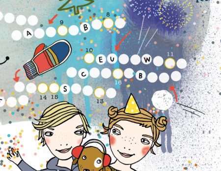 HIMBEERCHEN Kinderrätsel Silvester im Familienmagazin HIMBEER von Silke Schmidt // HIMBEER