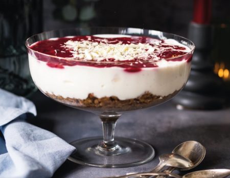 Winterlicher Cheesecake-Joghurt // HIMBEER
