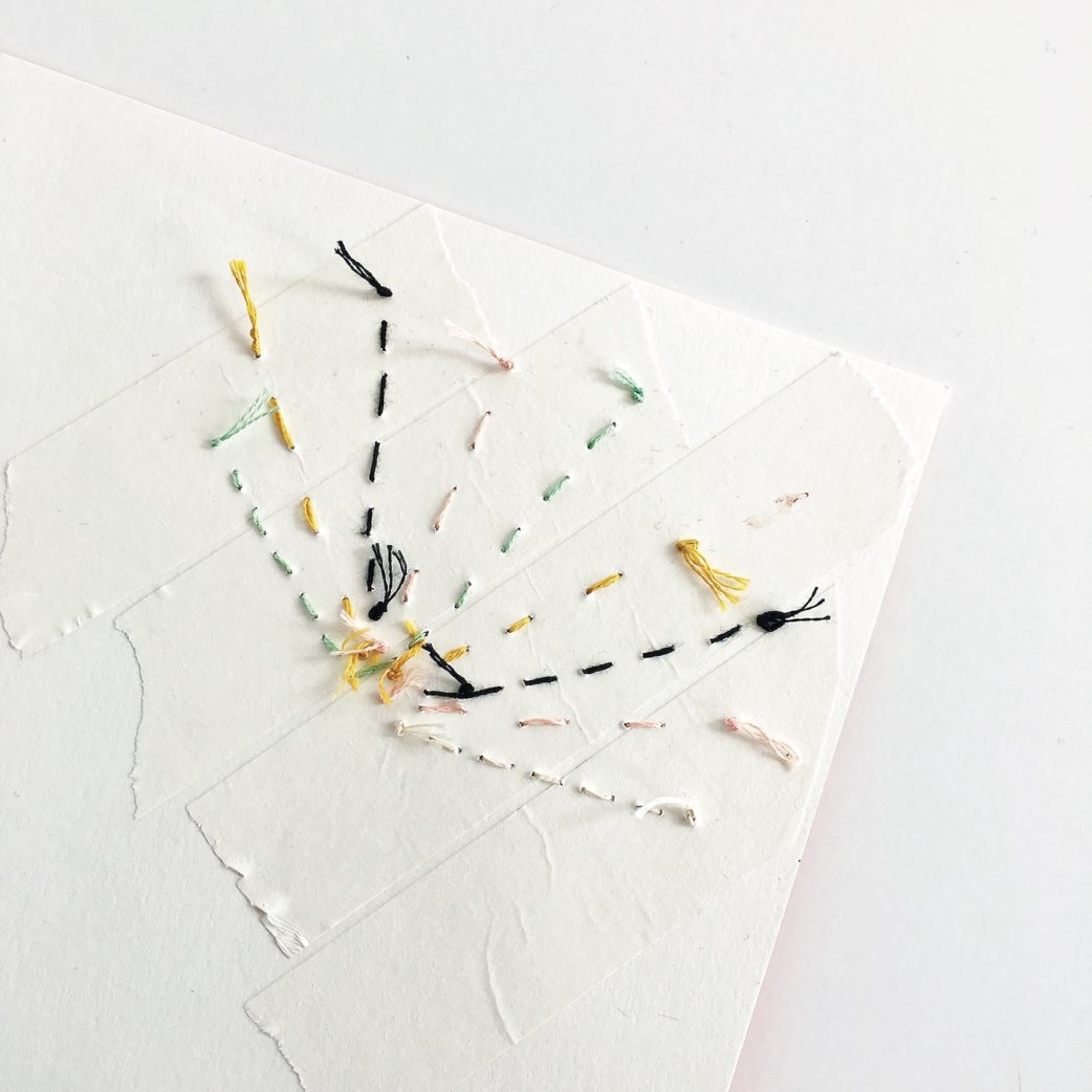 DIY, Basteln mit Kindern: Kunstvolle Weihnachtskarten selber machen // HIMBEER