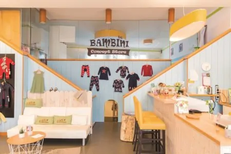 de bambini concept store, innenansicht, kurse, shopping // München mit Kind