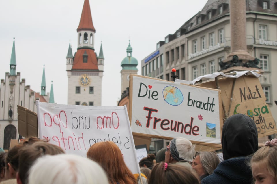 Fridays for Future, Plakatein München // HIMBEER