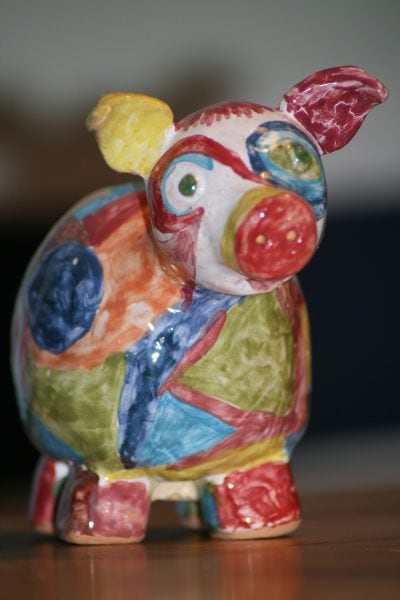 Keramik Schwein Kindergeburtstag // HIMBEER