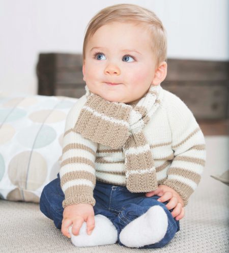 Gemütlichen Schal für Kleinkinder stricken // HIMBEER