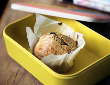 Rezepte für die Brotbox für Kinder in Kita oder Schule: Muffin // HIMBEER
