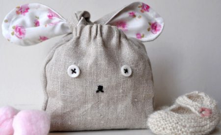 Häschentasche selber nähen – DIY-Idee zu Ostern für Kinder // HIMBEER