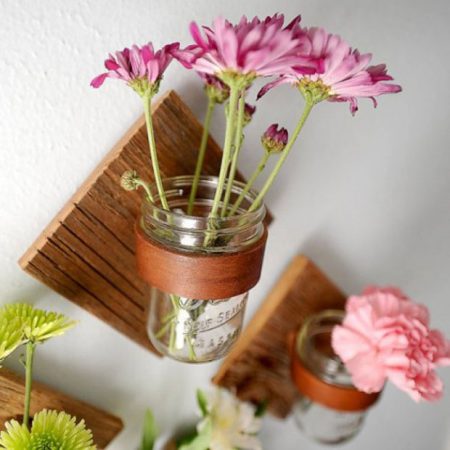 Vasen selber machen: als Wanddeko – DIY-Idee // HIMBEER