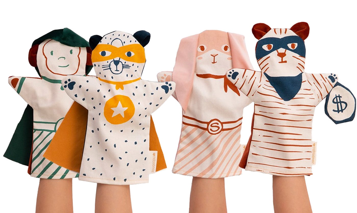 Schöne Spielsachen für Kinder: Handpuppen von nobodinoz // HIMBEER