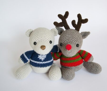 DIY-Häkeltiere: Eisbär und Rentier // HIMBEER