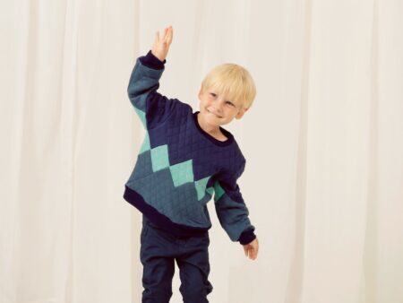 Pullover mit Rautenmuster für Kinder // HIMBEER