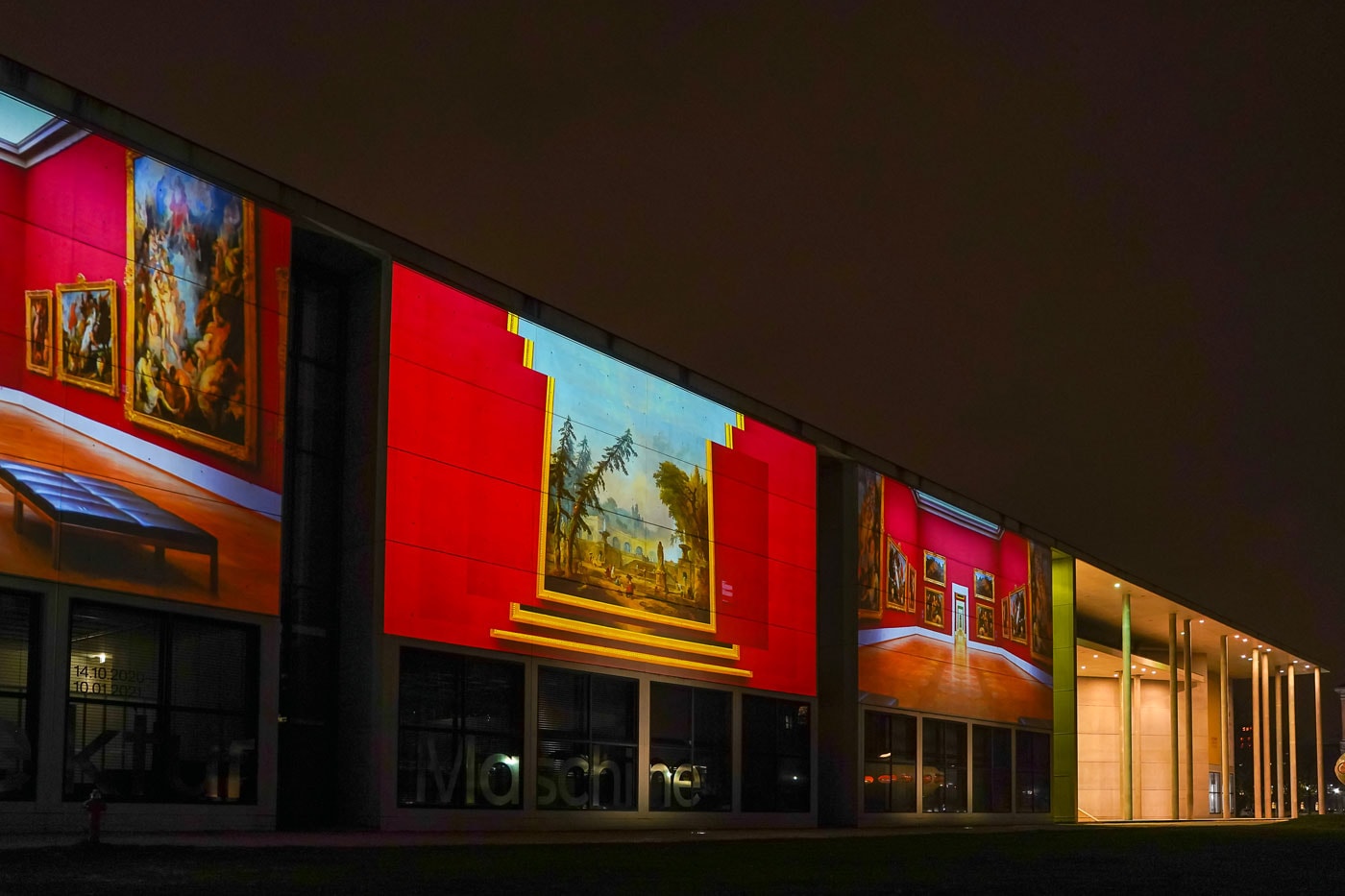 Inside Out – Projektionen auf die Fassaden der Pinakotheken // HIMBEER