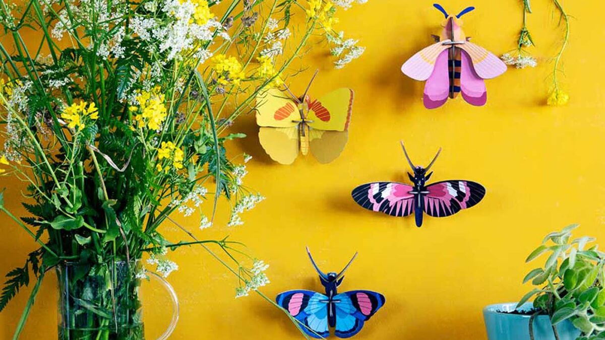 Lieblingssachen im Sommer: 3D-Papp-Schmetterlinge // HIMBEER