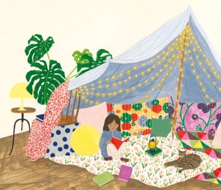 Kinderbuch-Tipp gegen Langeweile: Kinderliechte Bastelideen: Lesehöhle // HIMBEER