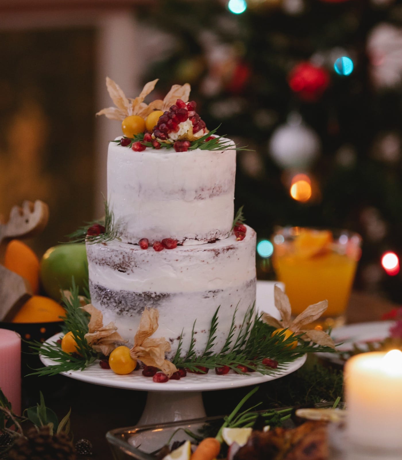 Weihnachtskuchen – optisch und geschmacklich eine Wucht, nicht so schwer zu machen // HIMBEER