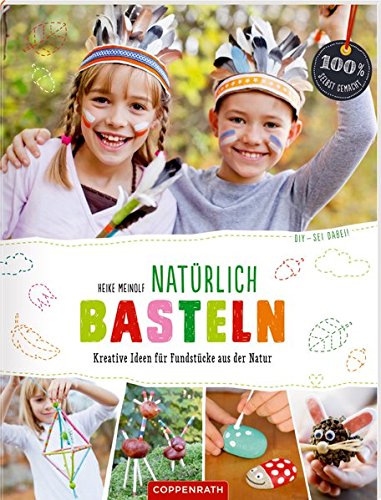 Kinder-Bastelbuch mit Fundstücken aus der Natur // HIMBEER