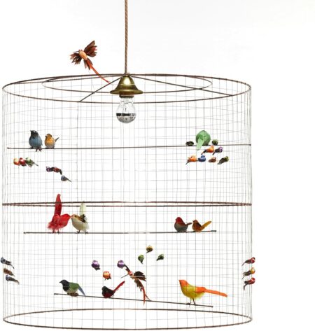 Vogelkäfiglampe von Challières – Designobjekt // HIMBEER