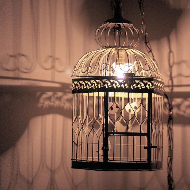DIY-Projekt: Vintage Bird Lamp // HIMBEER