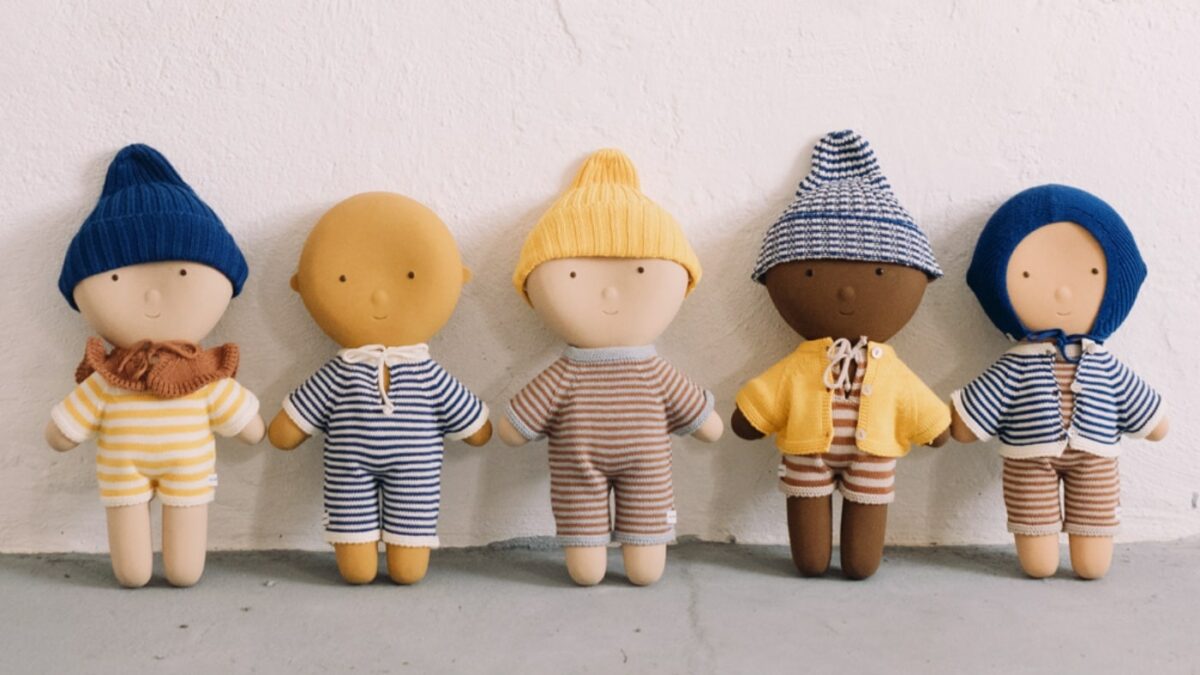 Lieblingssachen für Kinder: Puppen von Gommu zum Baden. Anziehen, Spieler, Liebhaben // HIMBEER
