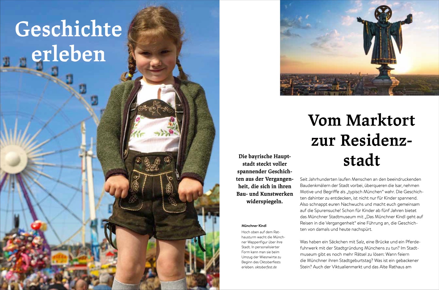Blick ins Buch: MÜNCHEN MIT KIND – Münchens Geschichte mit Kindern erleben // HIMBEER