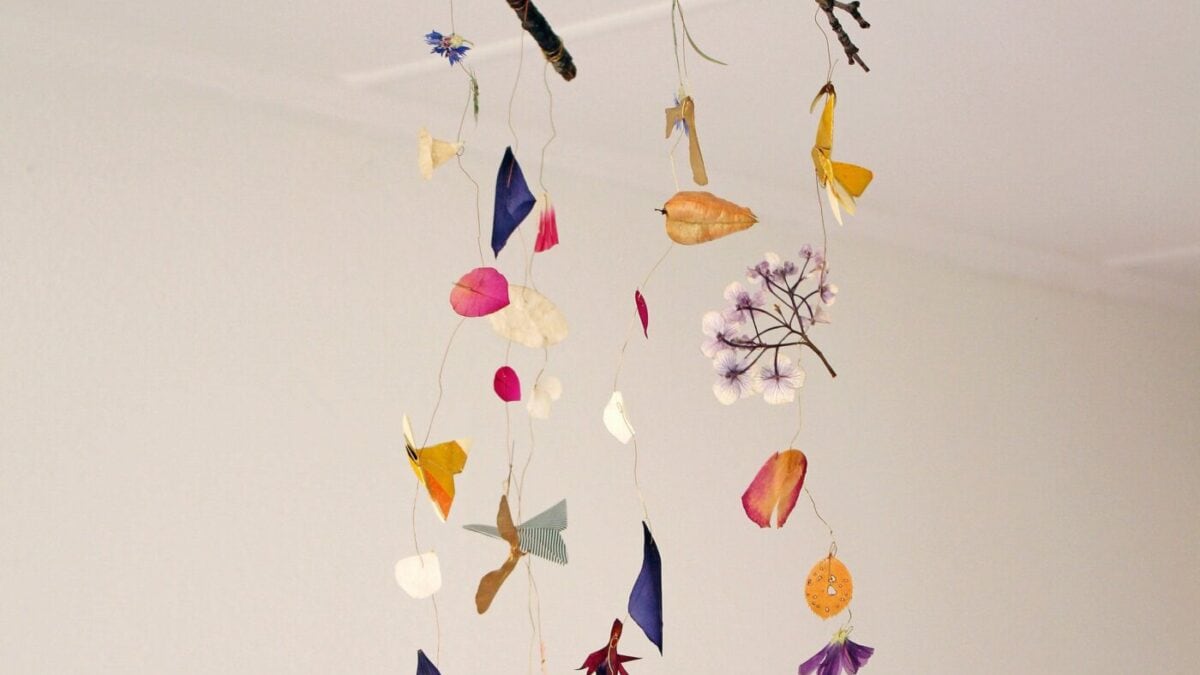 Origami Mobile mit Schmetterlingen // HIMBEER