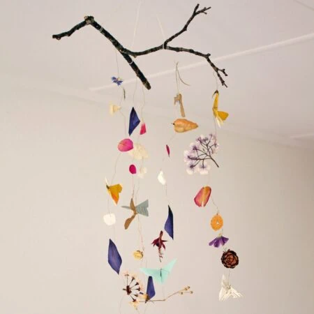 Origami Mobile mit Schmetterlingen // HIMBEER