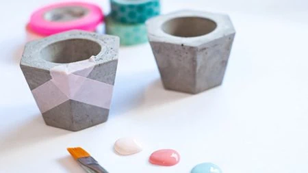 Kerzenhalter aus Beton selber machen // HIMBEER