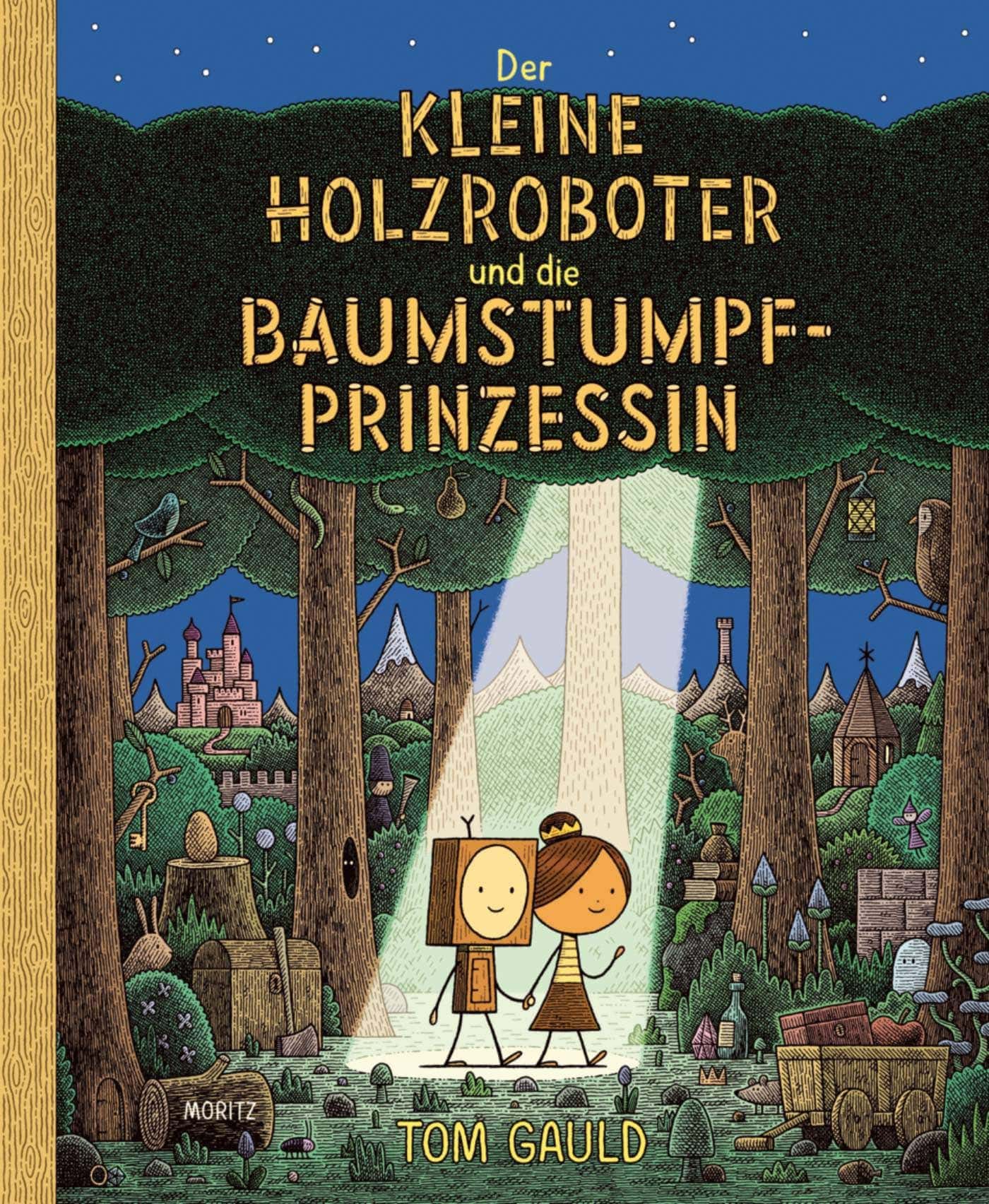 Lesestoff für Kinder: Der kleine Holzroboter und die Baumstumpfprinzessin von Tom Gauld // HIMBEER