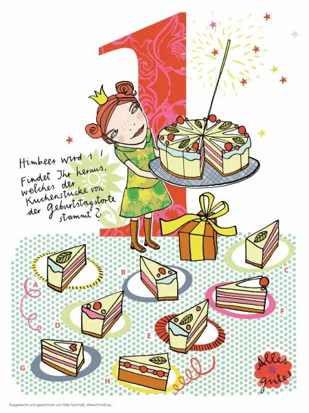 HIMBEERCHEN Kinderrätsel zum ersten Geburtstag von HIMBEER: Tortenschlacht // HIMBEER