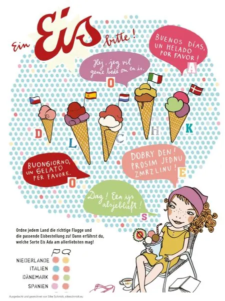 HIMBEERCHEN Kinderrätsel „Ein Eis, bite°“ // HIMBEER