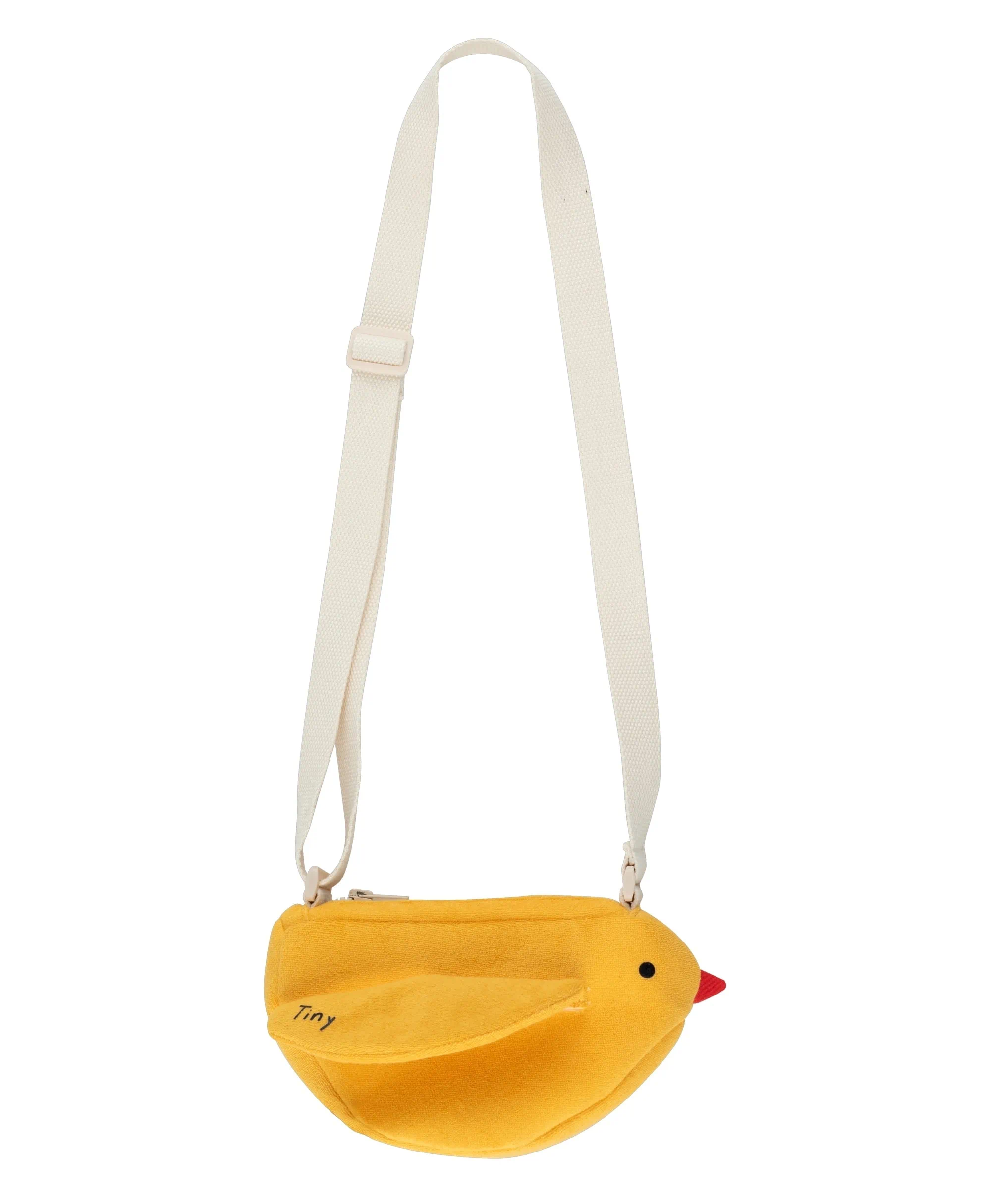 Lieblingssachen für gute Sommerlaune: gelber Vogel-Kindertasche von Tinycottons // HIMBEER