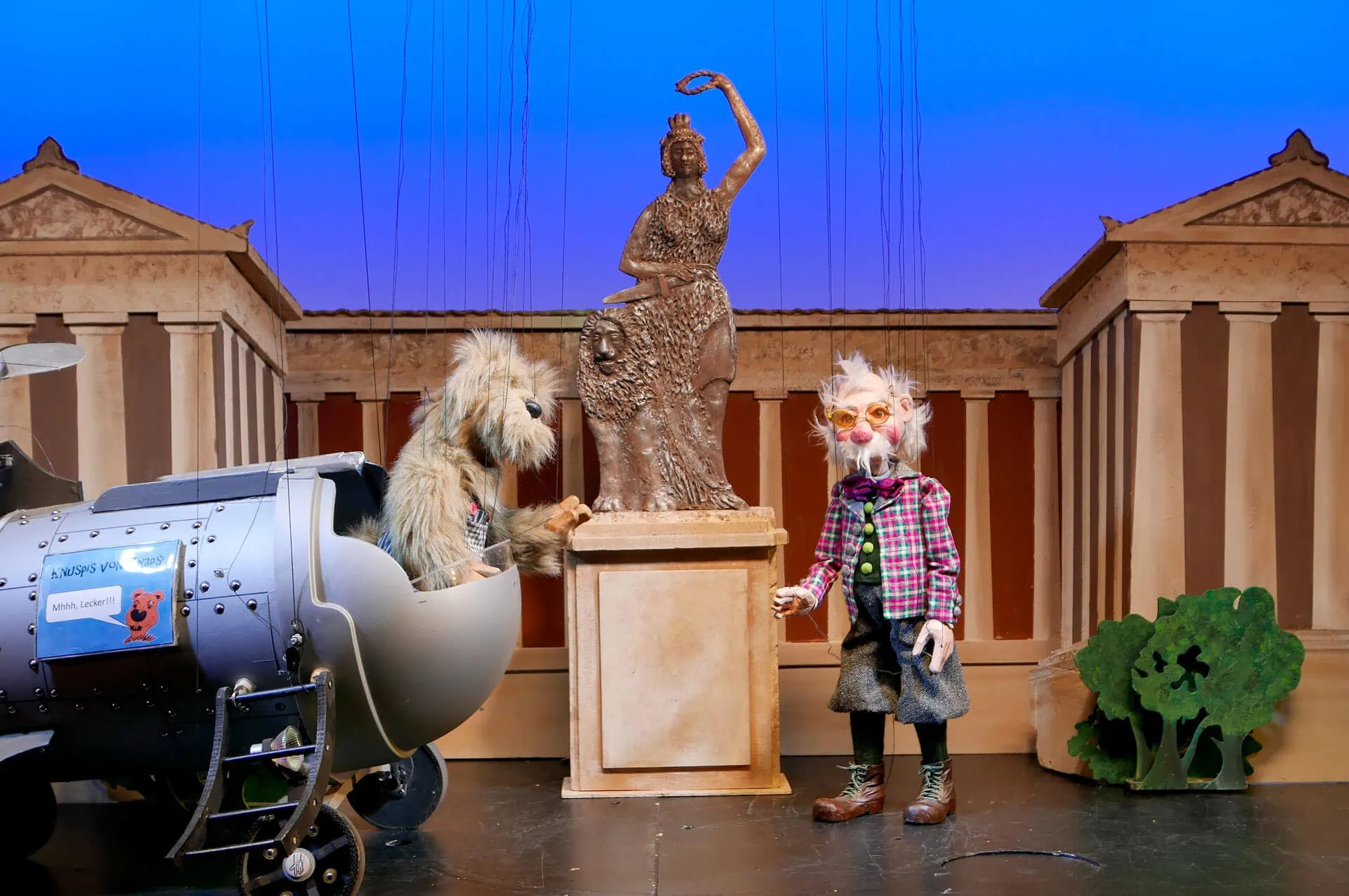 Die Zeitmaschine des Korbinian Fox, Münchner Marionettentheater – Tipps für die erste Pfingstferienwoche KW 24 // HIMBEER