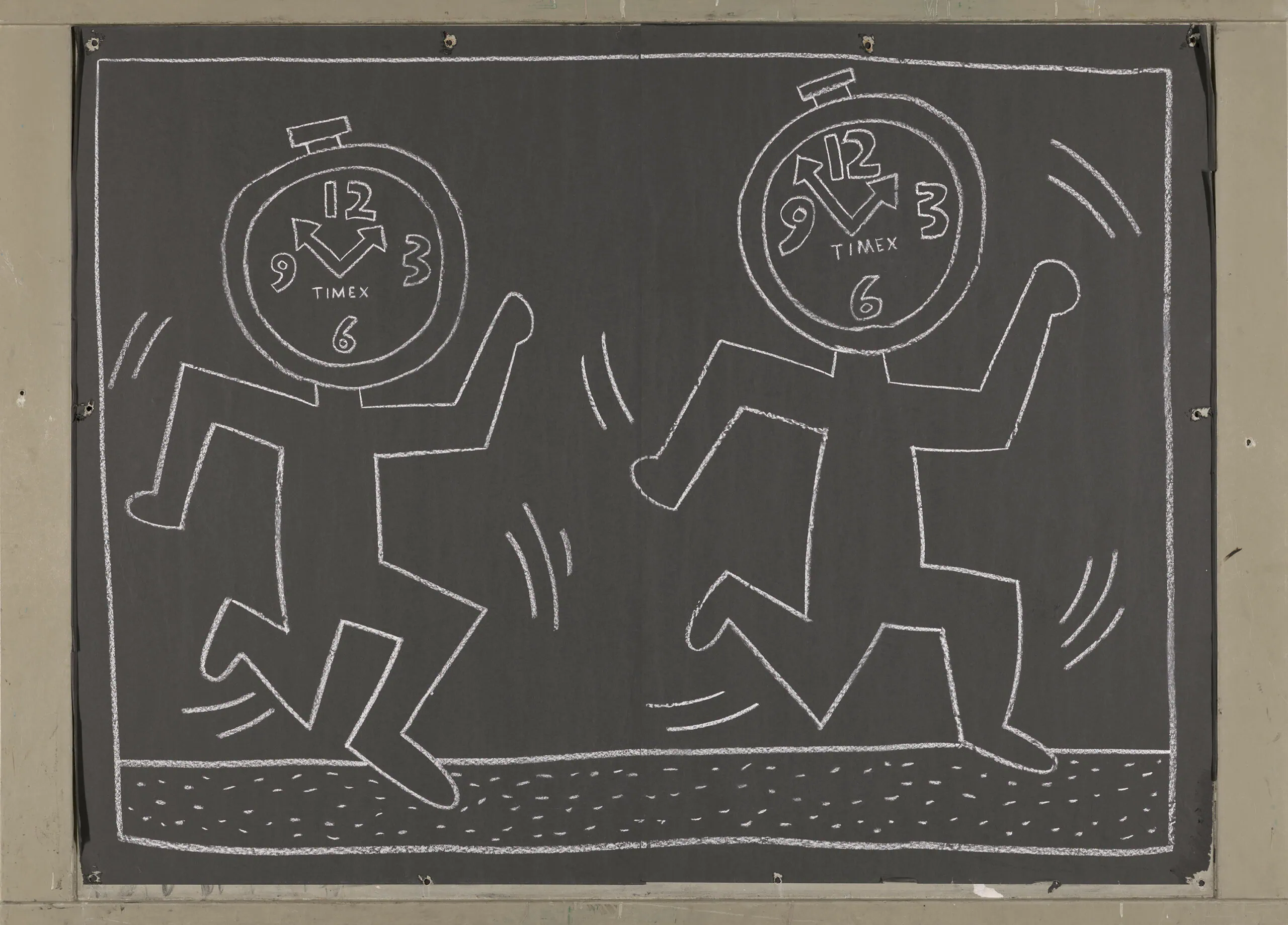 Brandhorst Ausstellung, Keith Haring, Subway Drawing, 1982/84 // HIMBEER