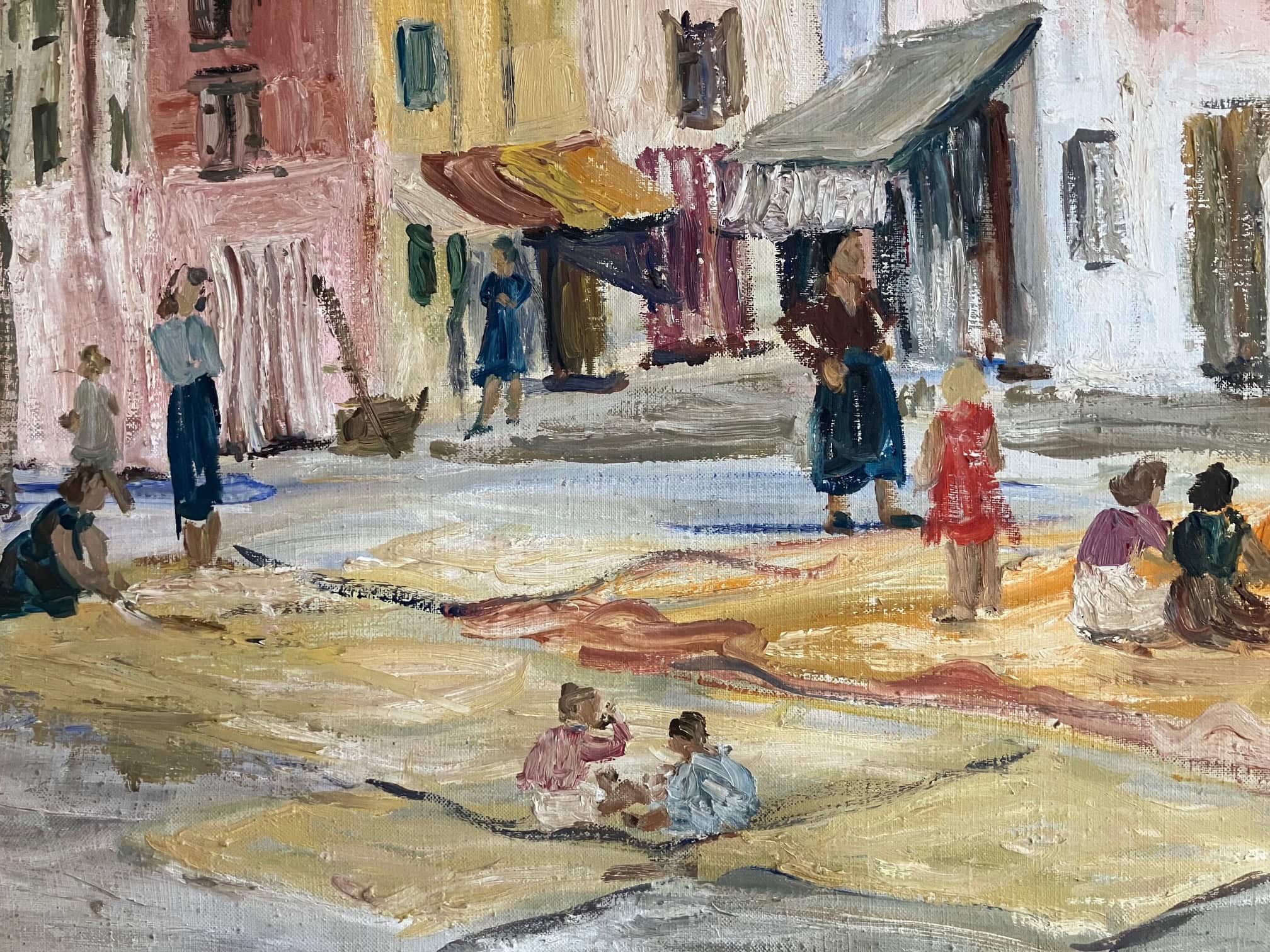 Maistrocknen in Sottomarina 1954, Magda Bittner-Simmet Stiftung // HIMBEER