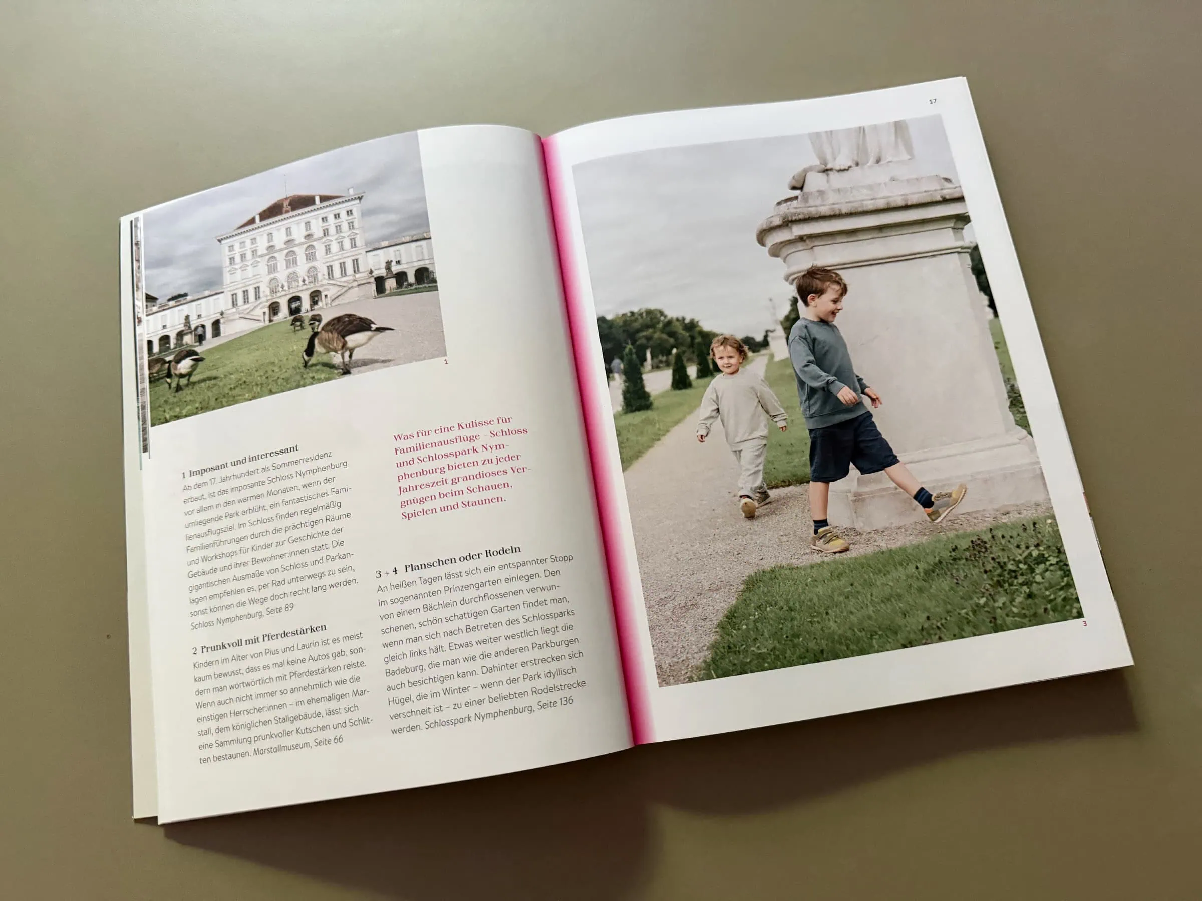 Shooting in München: Familien zeigen ihre Lieblingsorte mit Kindern in München: Schloss Nymphenburg // HIMBEER