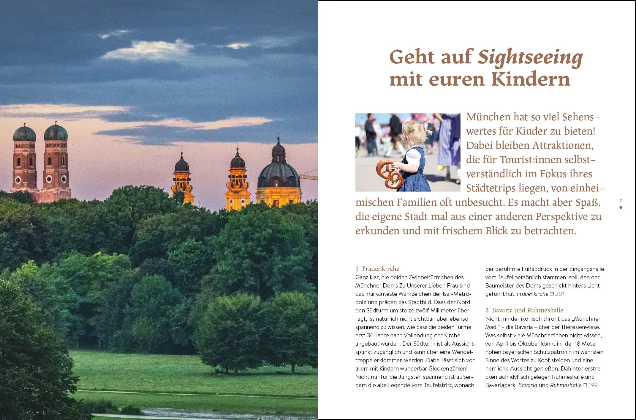 Reiseführer und Stadtführer für Familien in München – der Familien-Freizeit-Guide München mit Kind 2026 aus dem HIMBEER Verlag: Sightseeing mit Kindern