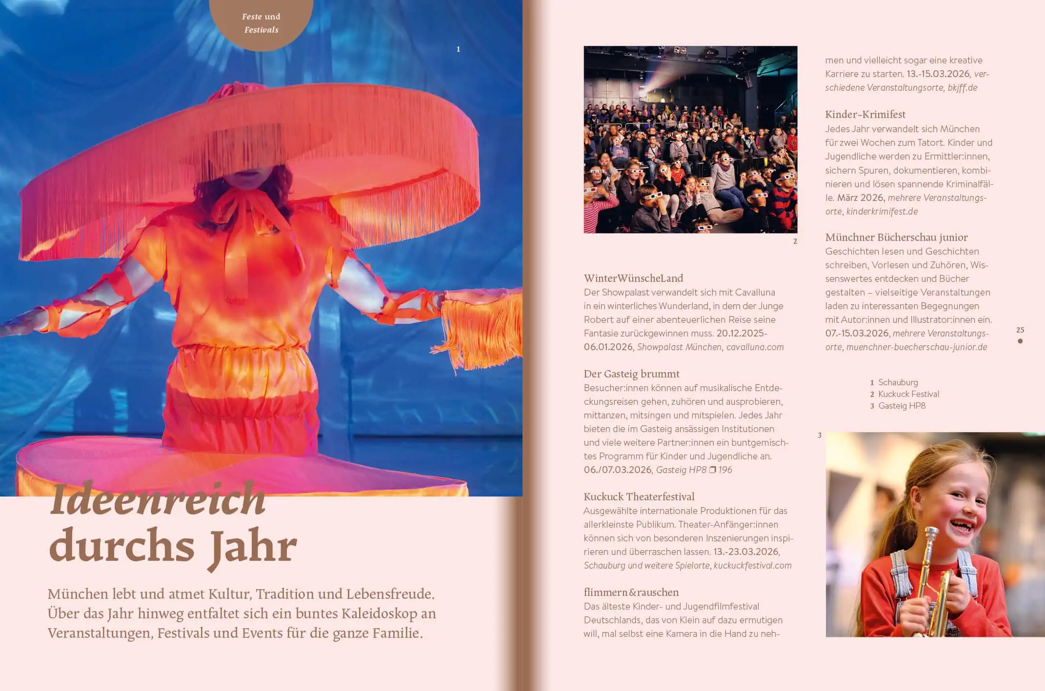 Reiseführer und Stadtführer für Familien in München – der Familien-Freizeit-Guide München mit Kind 2026 aus dem HIMBEER Verlag: Jahreshighlights 2026 für Familien