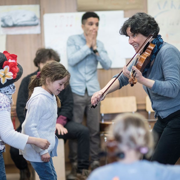 MitMachMusik – Projekt für geflüchtete Kinder // HIMBEER