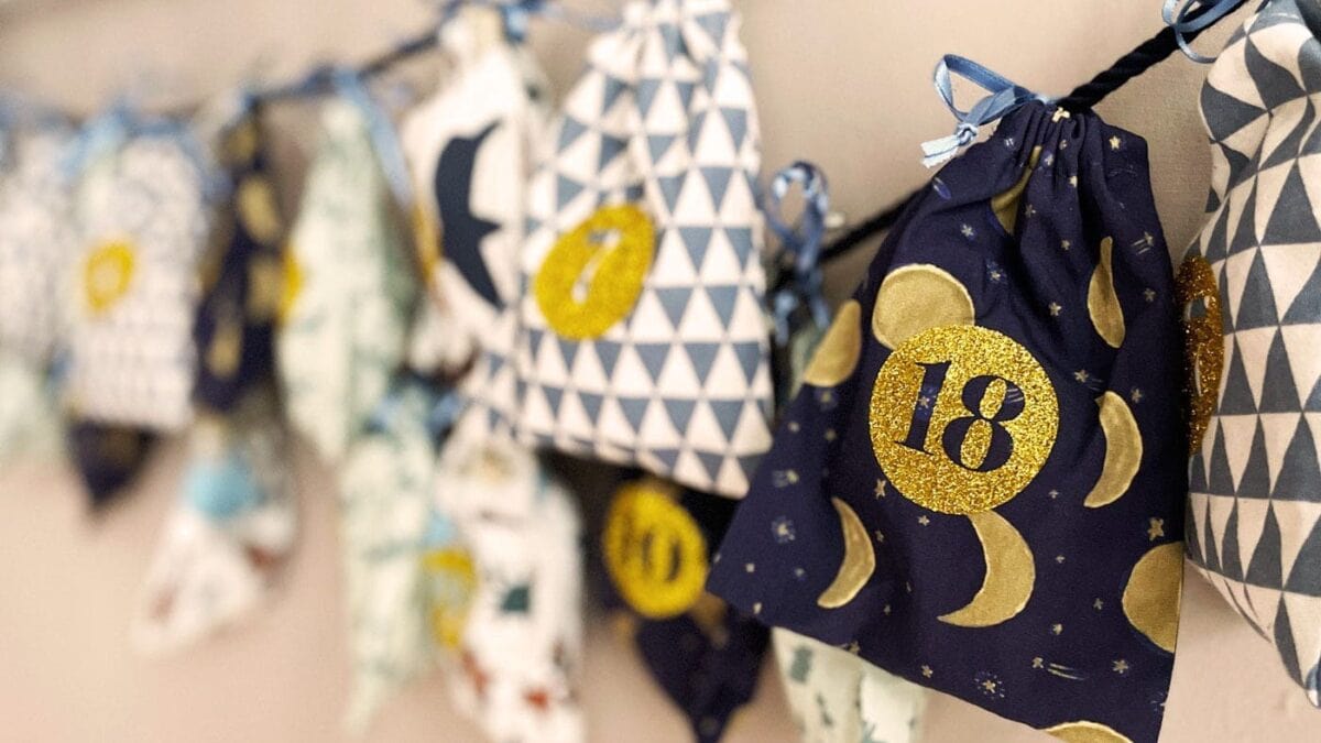 Adventskalender nähen, 24 zauberhafte Säckchen // HIMBEER